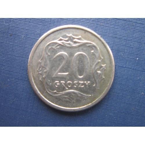 Монета 20 грошей Польша 2008