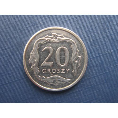Монета 20 грошей Польша 2014