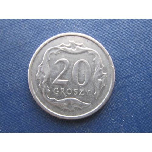 Монета 20 грошей Польша 2016