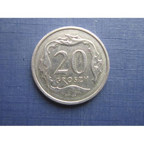 Монета 20 грошей Польша 2017