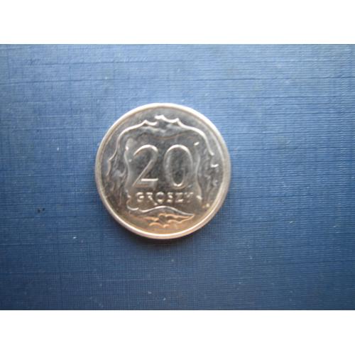 Монета 20 грошей Польша 2023