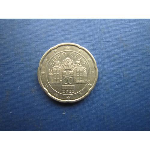 Монета 20 євроцентів Австрія 2022