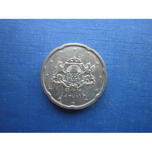 Монета 20 євроцентів Латвія 2014