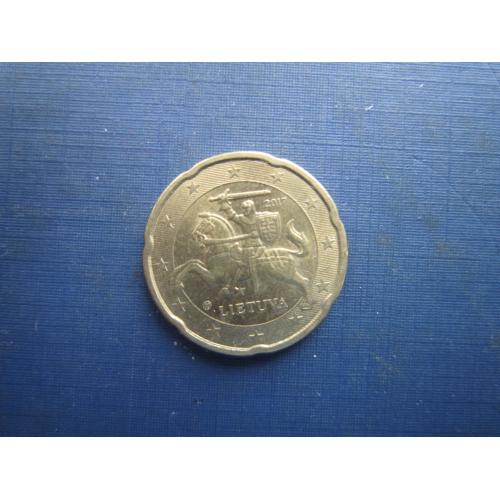 Монета 20 євроцентів Литва 2017
