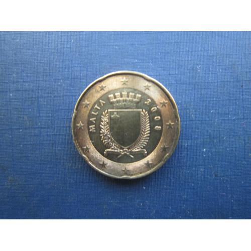 Монета 20 євроцентів Мальта 2008