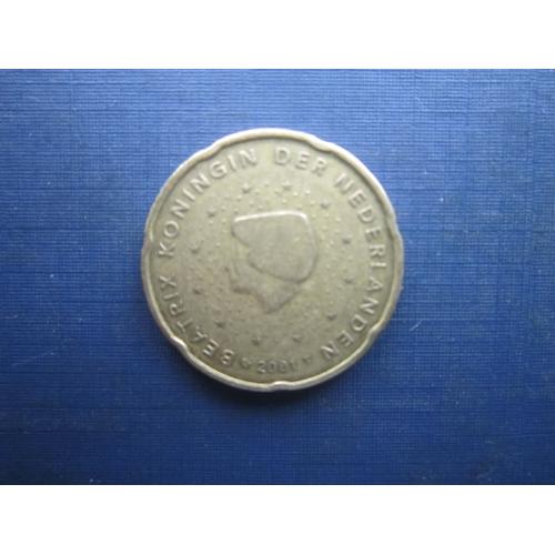 Монета 20 євроцентів Нідерланди 2001