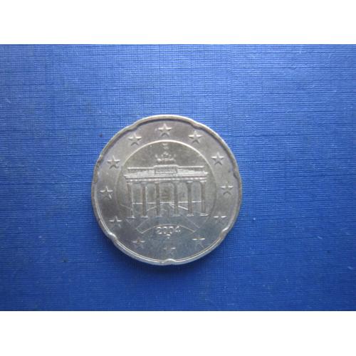 Монета 20 євроцентів Німеччина 2004 D