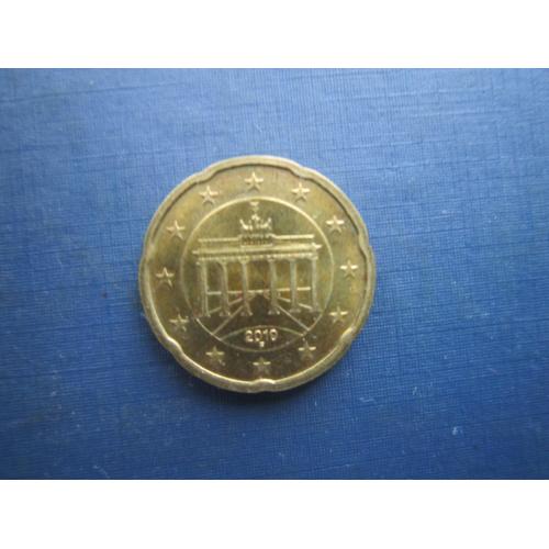 Монета 20 євроцентів Німеччина 2010 F