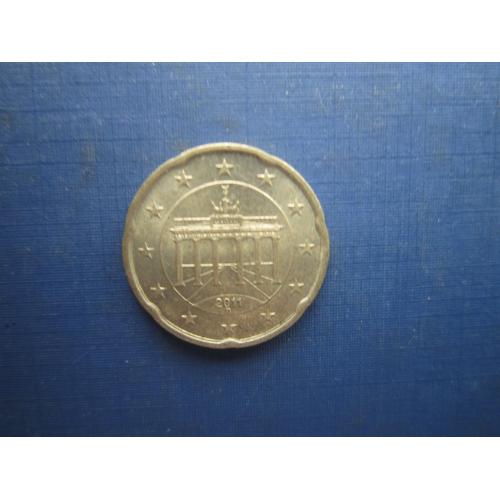 Монета 20 євроцентів Німеччина 2011 D