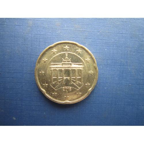 Монета 20 євроцентів Німеччина 2018 А