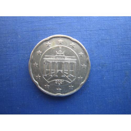 Монета 20 євроцентів Німеччина 2021 F