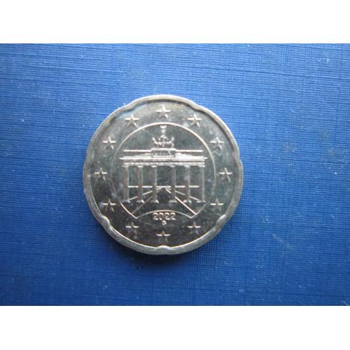 Монета 20 євроцентів Німеччина 2022 G