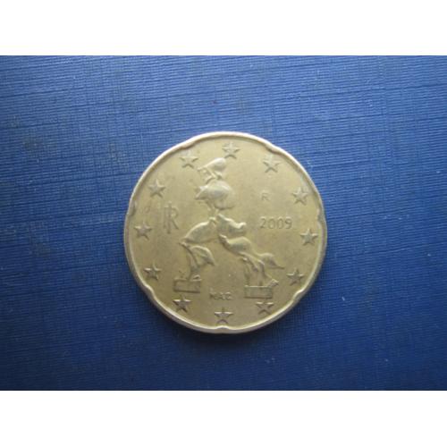 Монета 20 євроцентів Італія 2009