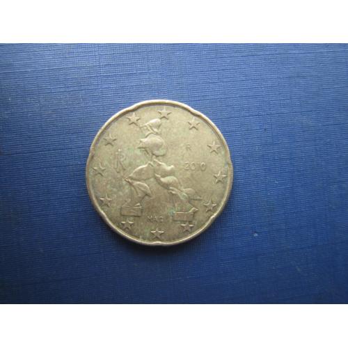 Монета 20 євроцентів Італія 2010
