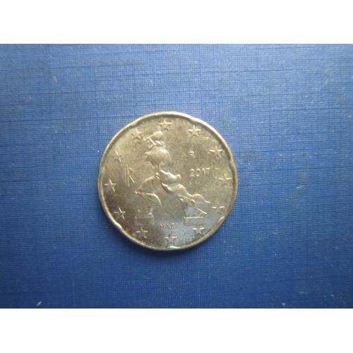 Монета 20 євроцентів Італія 2017