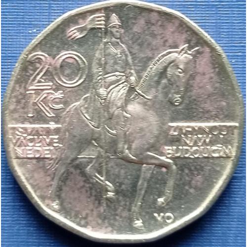 Монета 20 крон Чехия 1998