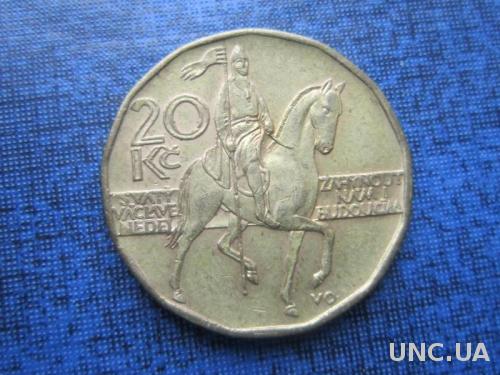 монета 20 крон Чехия 1999
