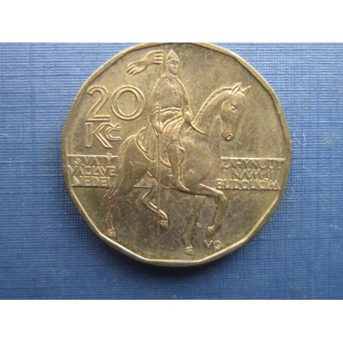 Монета 20 крон Чехия 2002