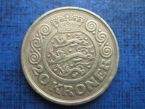 Монета 20 крон Дания 1990