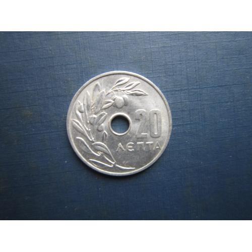 Монета 20 лепта Греція 1966 стан