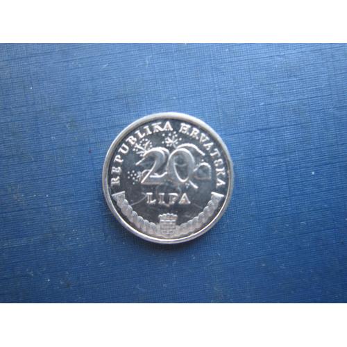 Монета 20 липа Хорватія 2007 флора