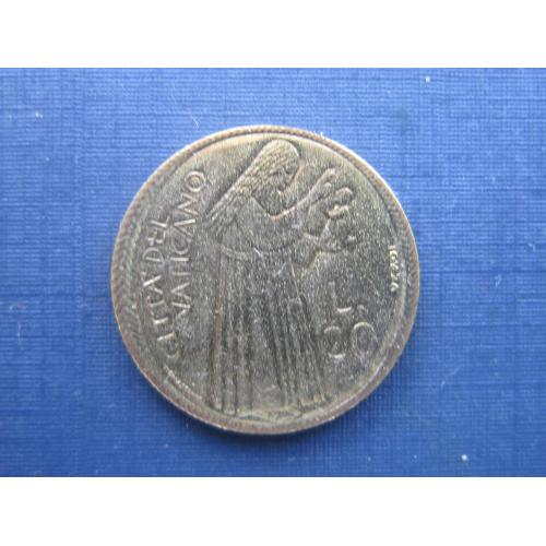 Монета 20 лир Ватикан 1975 Святой год Крещение ребёнок