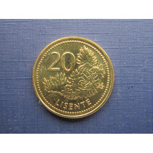Монета 20 лисенте Лесото 2018 состояние