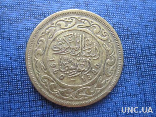 монета 20 миллим Тунис 1960
