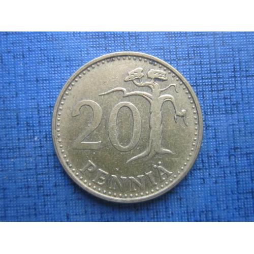 Монета 20 пенни Финляндия 1964