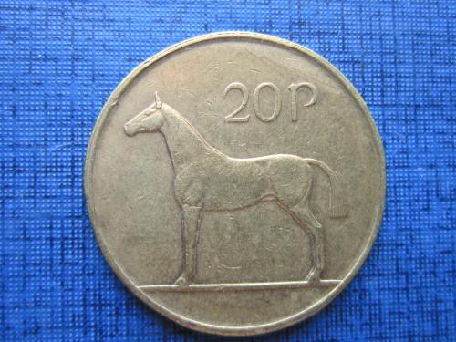 Монета 20 пенсов Ирландия 1986 фауна лошадь