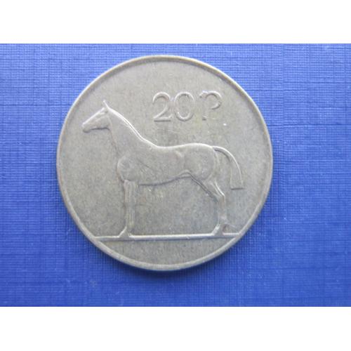 Монета 20 пенсов Ирландия 1992 фауна лошадь