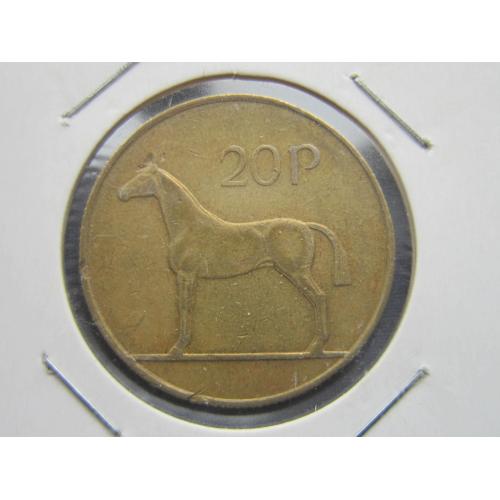 Монета 20 пенсов Ирландия 1995 фауна лошадь