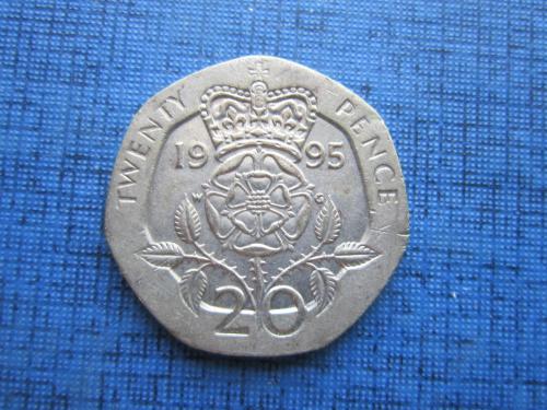 Монета 20 пенсов Великобритания 1995