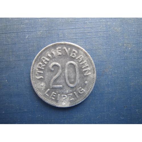 Монета 20 пфенігів Німеччина 1920 Лейпциг нотгельд