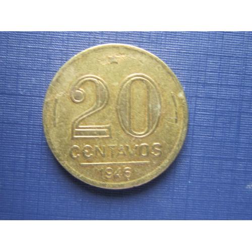 Монета 20 сентаво Бразилия 1946 Жетулио Варгас
