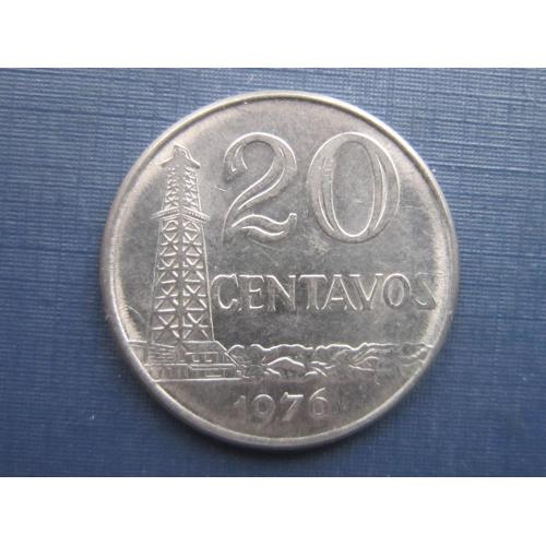 Монета 20 сентаво Бразилия 1976