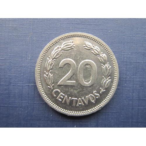 Монета 20 сентаво Эквадор 1978