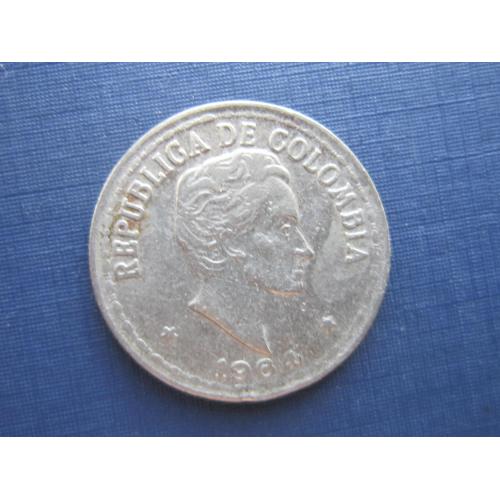 Монета 20 сентаво Колумбия 1964