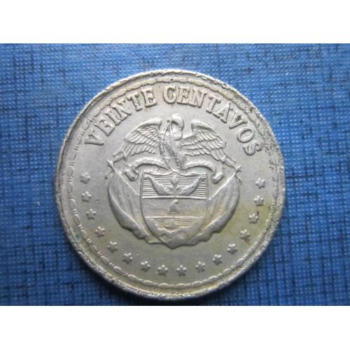 Монета 20 сентаво Колумбия 1966