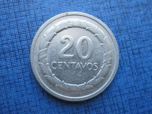 Монета 20 сентаво Колумбия 1968