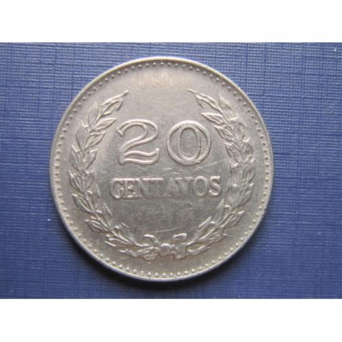 Монета 20 сентаво Колумбия 1970