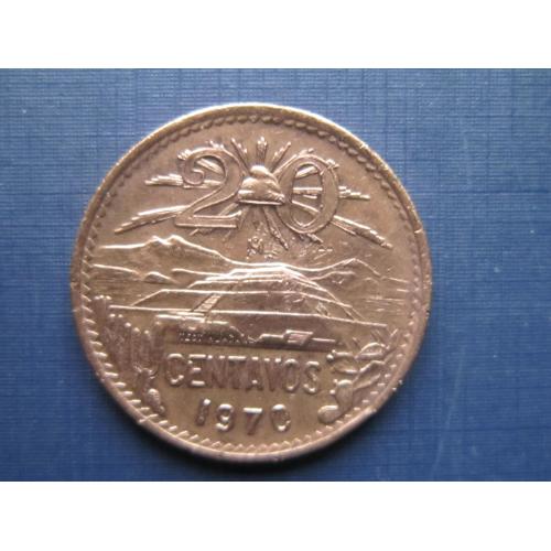 Монета 20 сентаво Мексика 1970