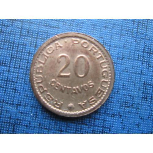 Монета 20 сентаво Мозамбик Португальский 1974 состояние колония
