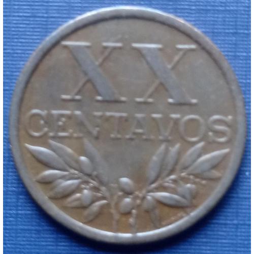 Монета 20 сентаво Португалия 1965