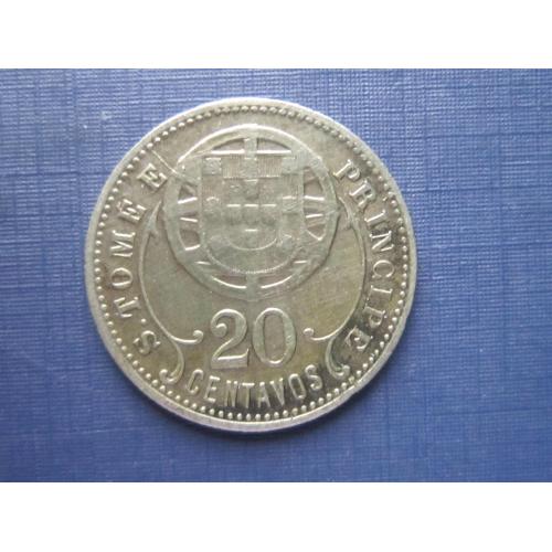 Монета 20 сентаво Сан-Томе и Принсипи 1929 редкая