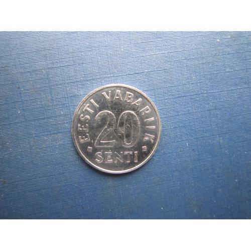 Монета 20 сенті Естонія 1997