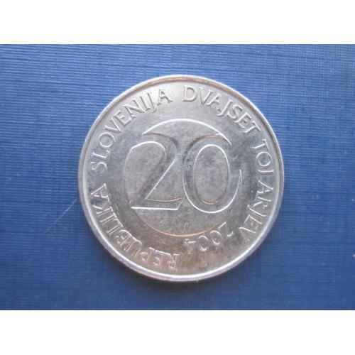 Монета 20 толаров Словения 2004 фауна птица