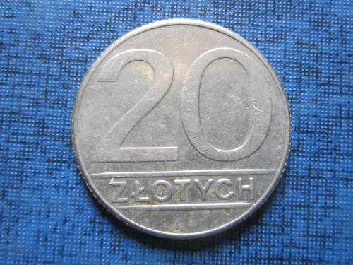 Монета 20 злотых Польша 1989