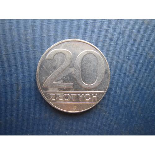 Монета 20 злотых Польша 1990