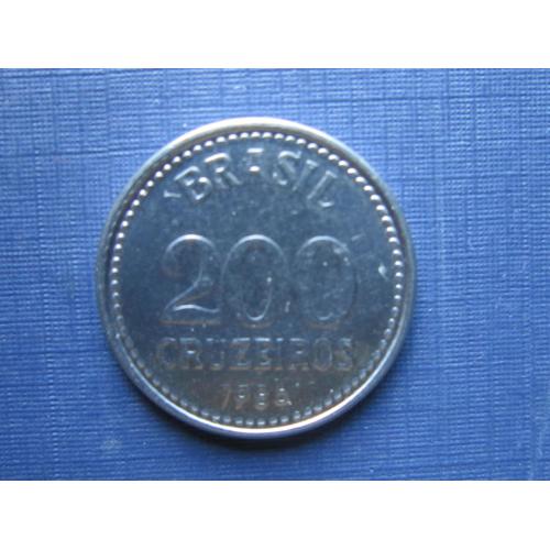 Монета 200 крузейро Бразилия 1986
